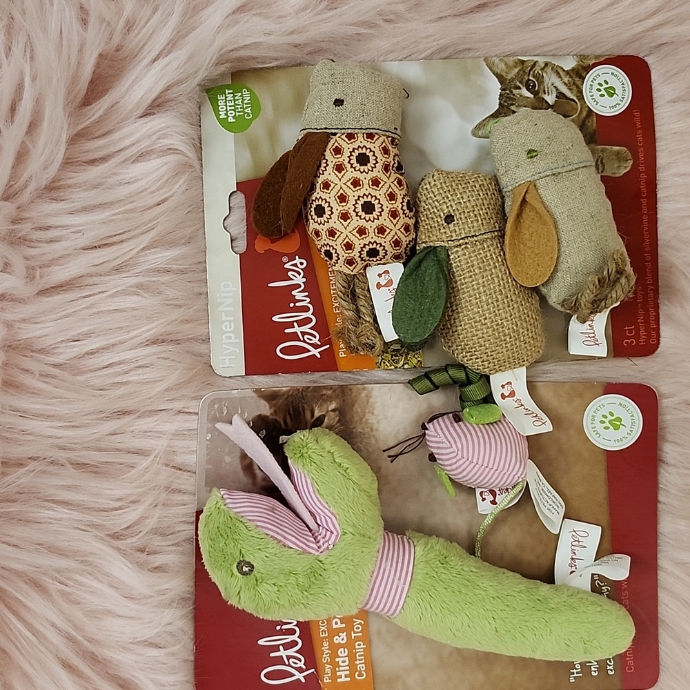Brand New 2CT BUNDLE PETLINKS CATNIP/HYPERNIP 🐈 CAT TOY